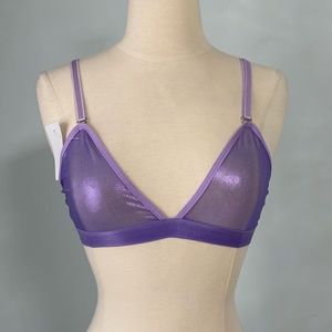 San Martin purple, shiny Bralette